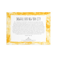 Snowfall Over New York City 1000 Piece Puzzle