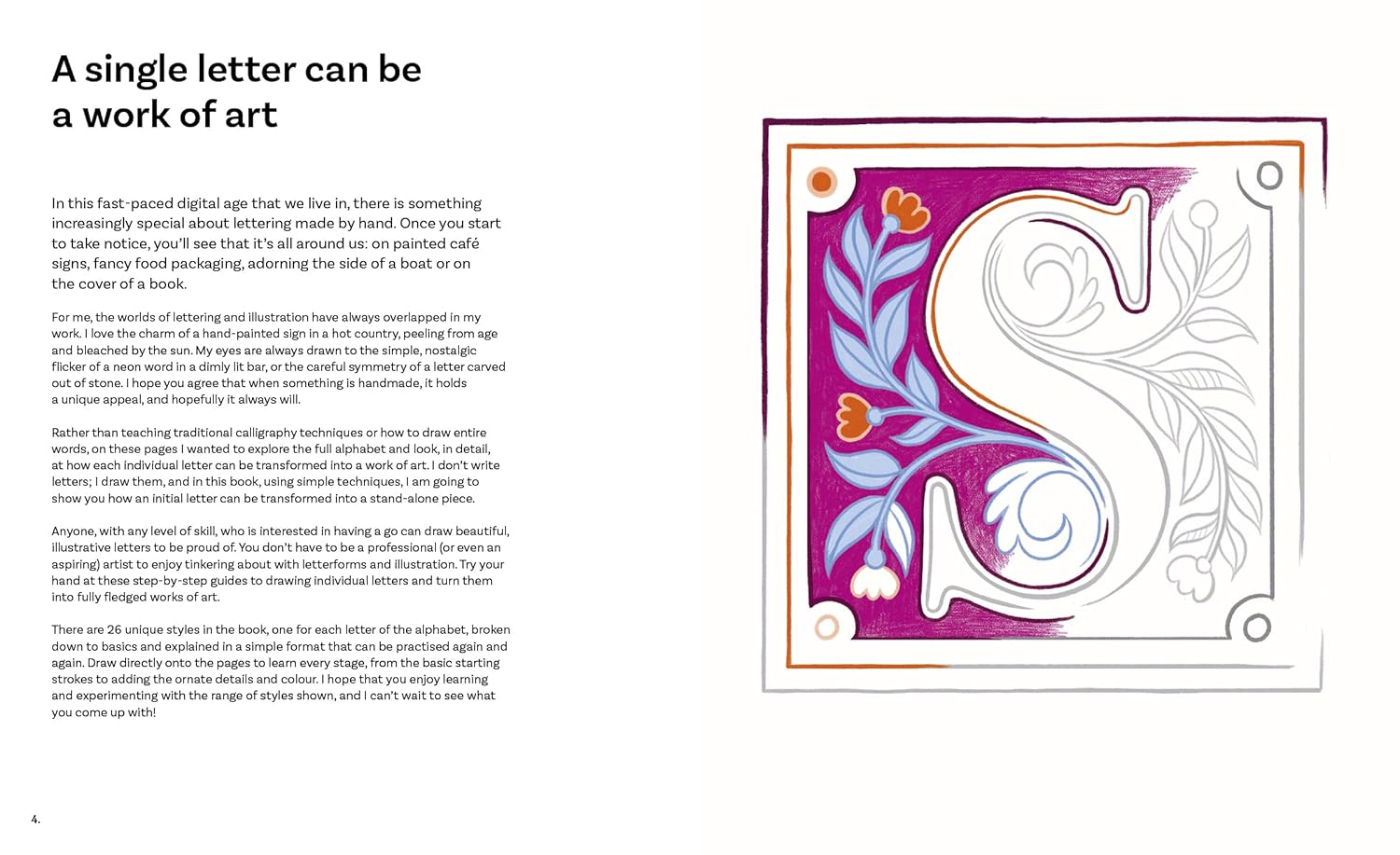 Creative Hand Lettering From A to Z: Make Every Letter Beautiful with 26 Complete and Colourful Alphabets