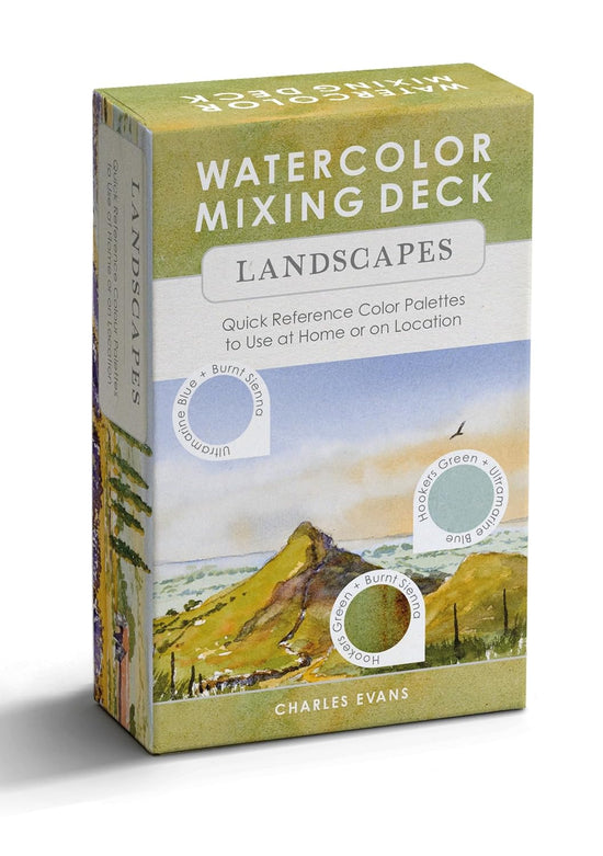 Watercolor Mixing Deck: Landscapes: Quick Reference Color Palettes to Use at Home or on Location