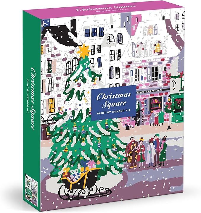 Joy Laforme Christmas Square – DIY Paint by Number Kit
