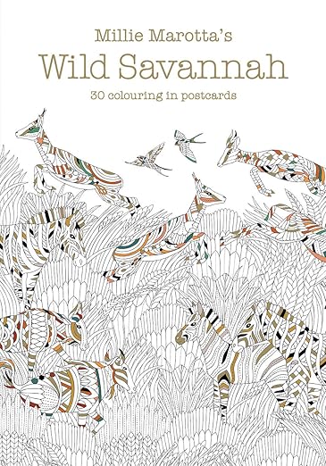 Millie Marotta's Wild Savannah Postcard Book