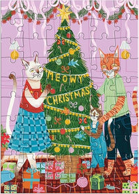 Meowy Christmas – Christmas Greeting and Jigsaw Puzzle Card