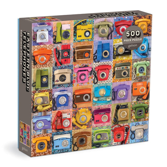 Eastern Bloc Telephones Jigsaw Puzzle, Multicoloured, 500 Pieces