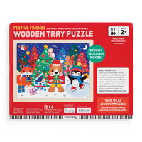 Christmas 12 Piece Wooden Tray Puzzle