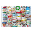 Teacups 1000 Piece Puzzle Featuring A Regency Core Mix Of Vibrant Teacups