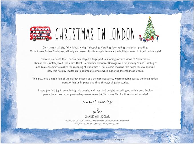 Michael Storrings Christmas In London 1000 Piece Puzzle