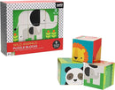 Petit Collage Wild Animals Puzzle Blocks