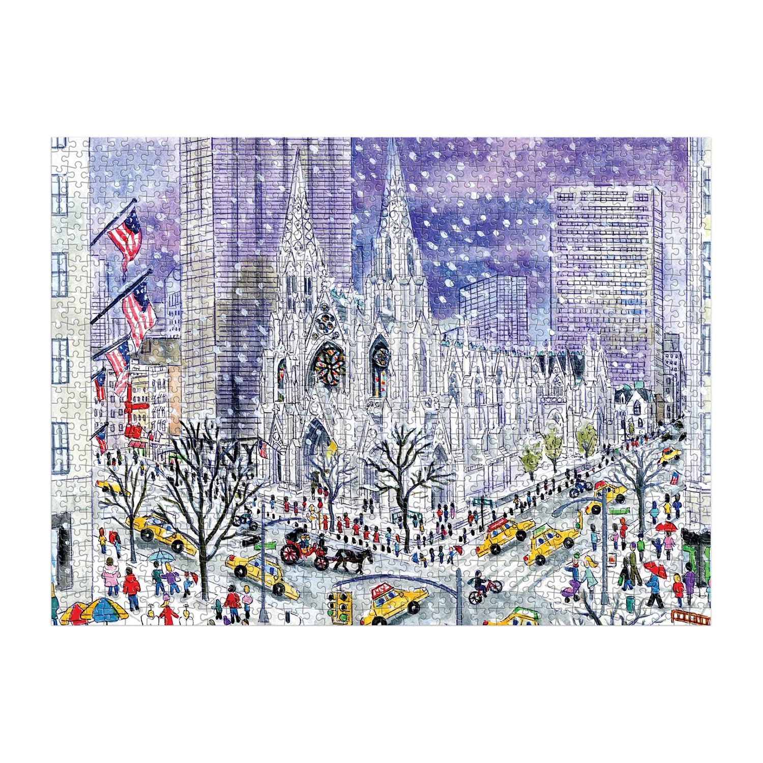 Michael Storrings St. Patricks Cathedral 1000 Piece Puzzle, [Various]