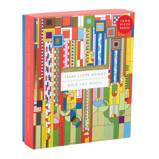 Frank Lloyd Wright Saguaro Cactus And Forms Foil Stamped 1000 Piece Puzzle