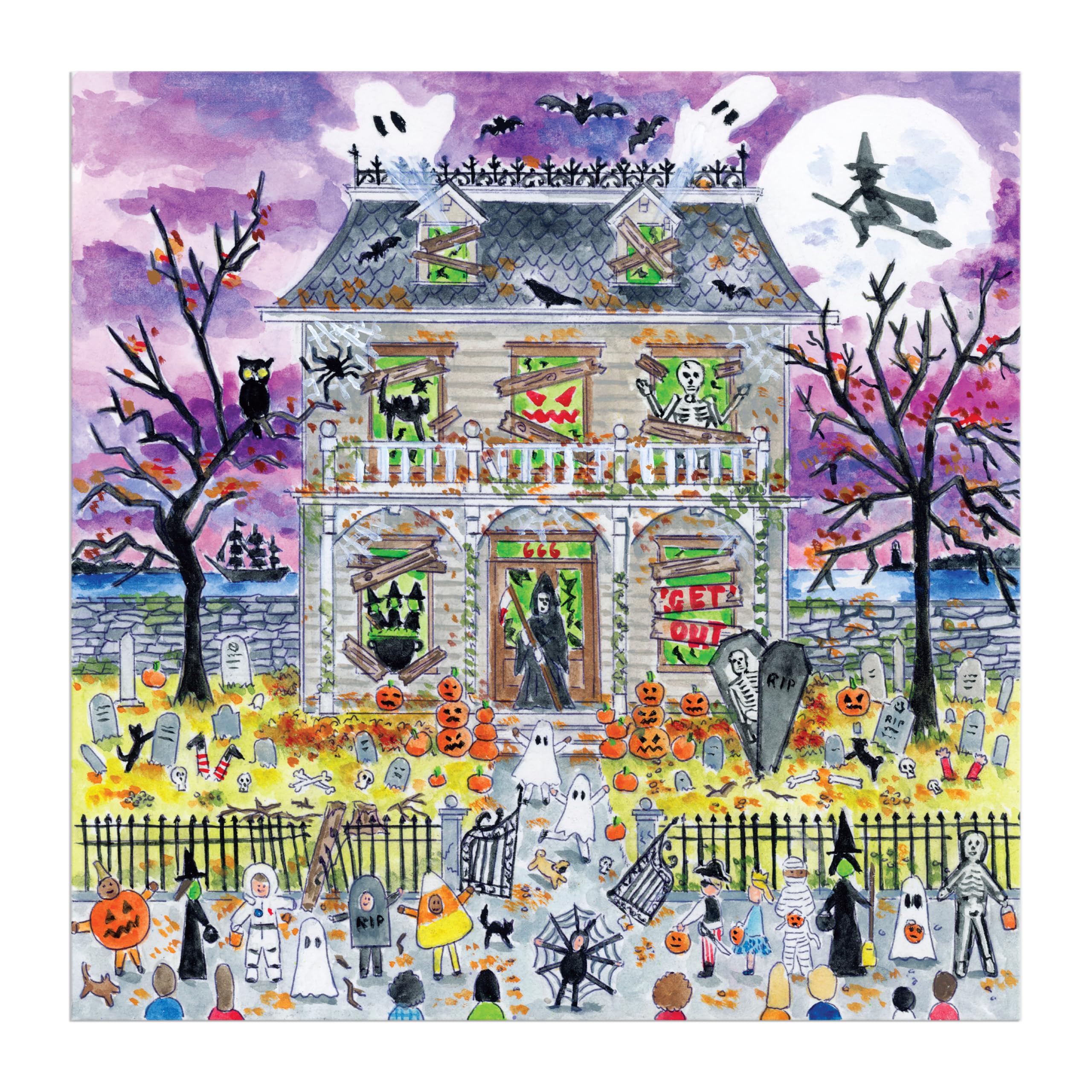 Haunted House 500 Piece Glow in the Dark Puzzle