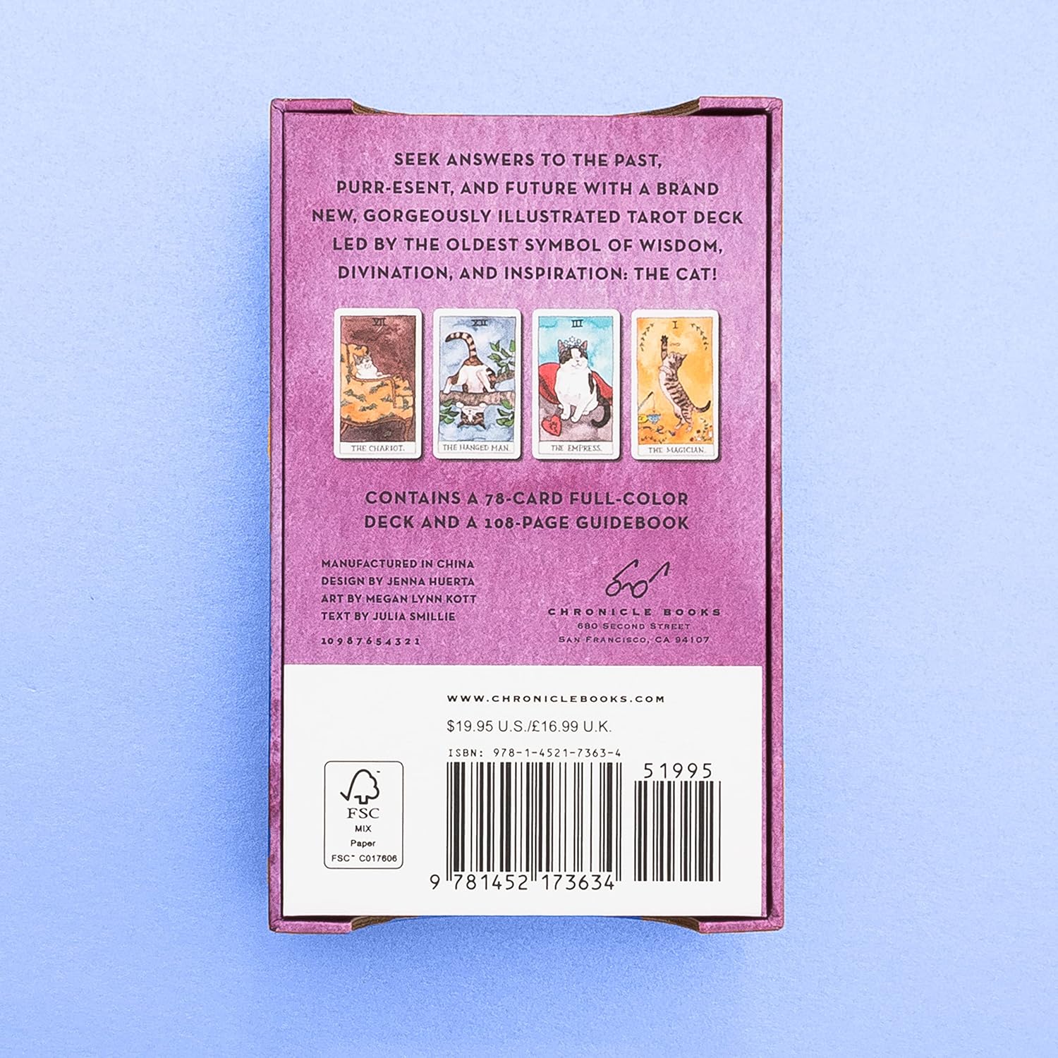 Cat Tarot: 78 Cards and Guidebook