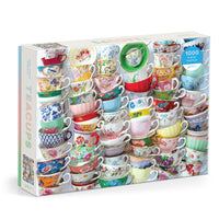 Teacups 1000 Piece Puzzle Featuring A Regency Core Mix Of Vibrant Teacups
