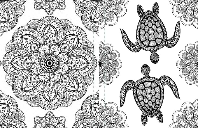 The Tranquil Ocean Mandalas Colouring Book