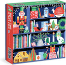 Deck The Shelves – 1000 Piece Puzzle Fun and Challenging Activity with Bright and Bold Artwork of A Christmas Holiday Shelf for Adults and Families