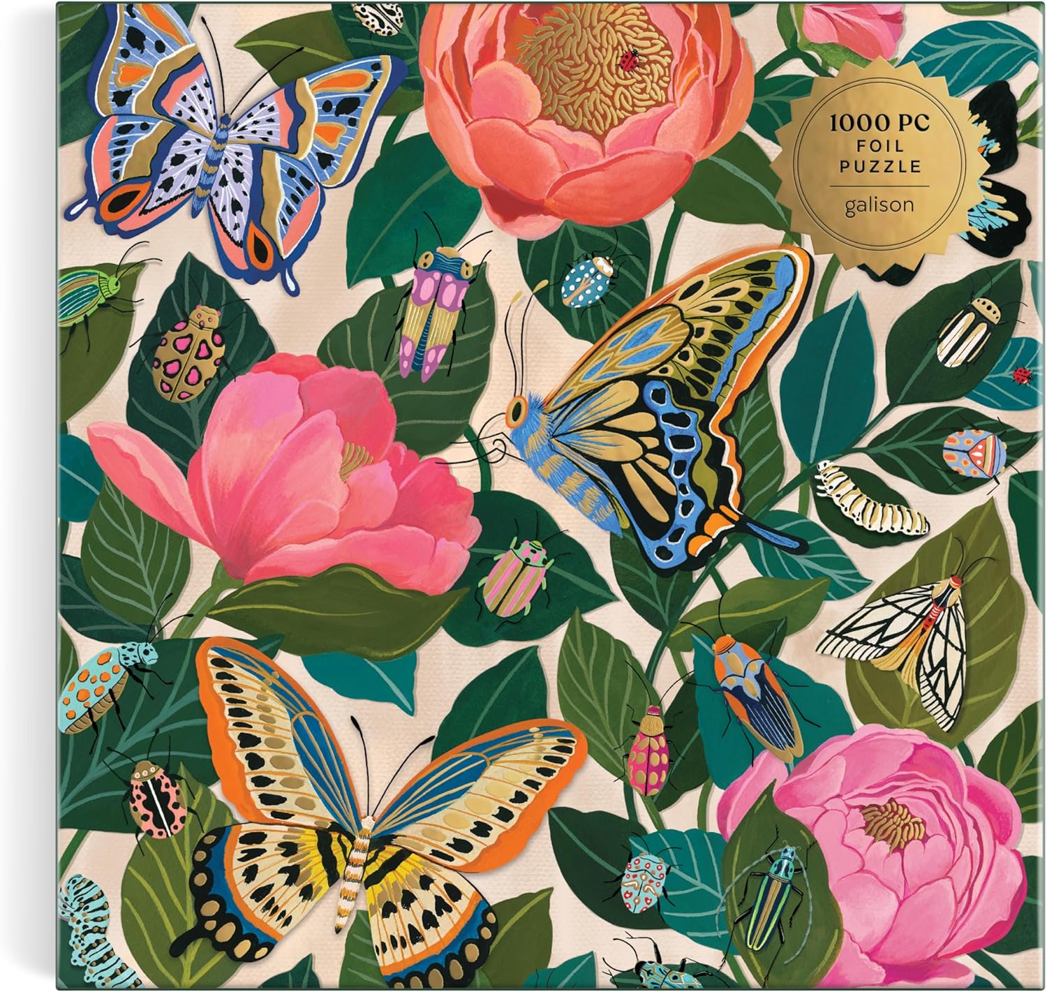 Between The Blooms – 1000 Piece Foil Jigsaw Puzzle