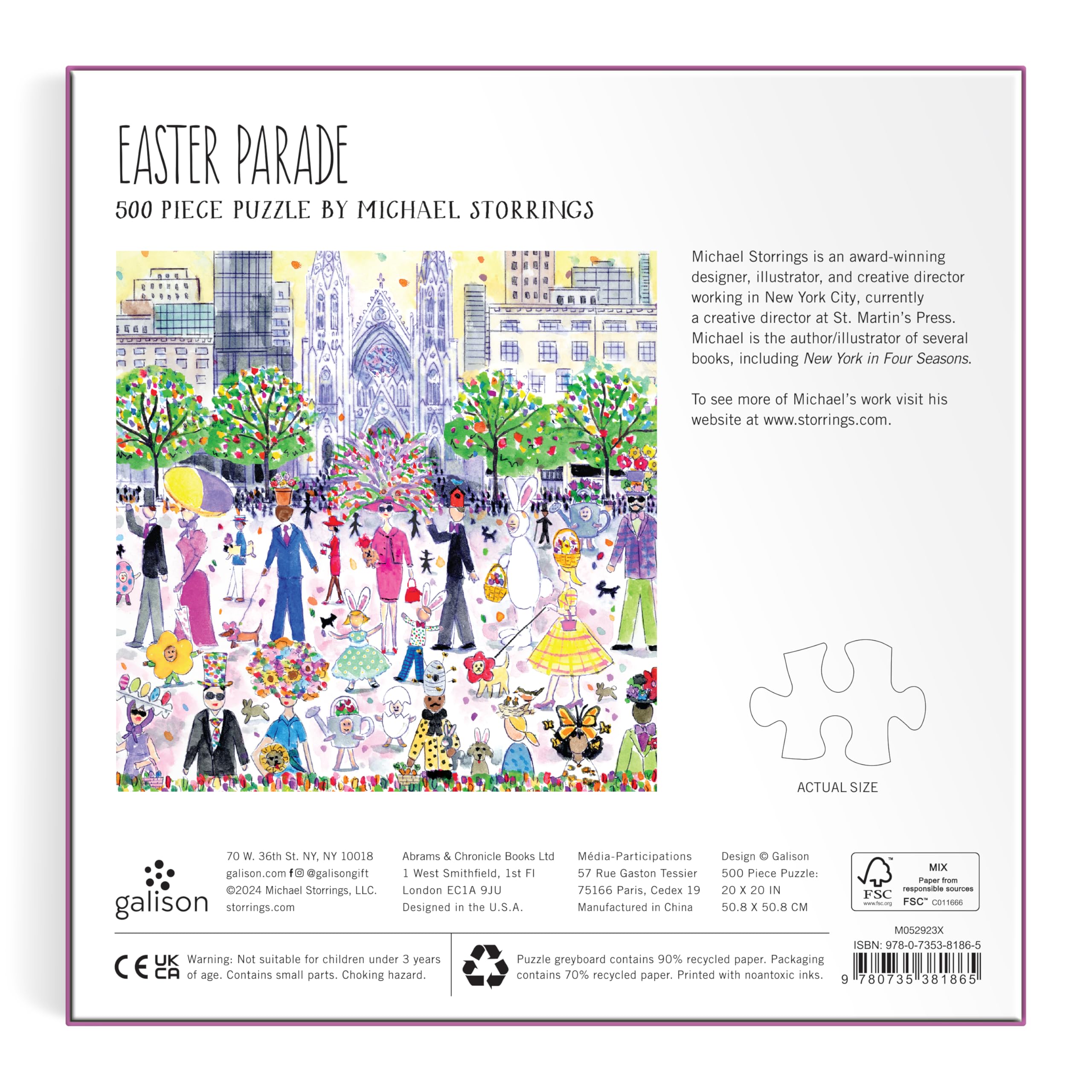 Michael Storrings Easter Parade 500 Piece Puzzle