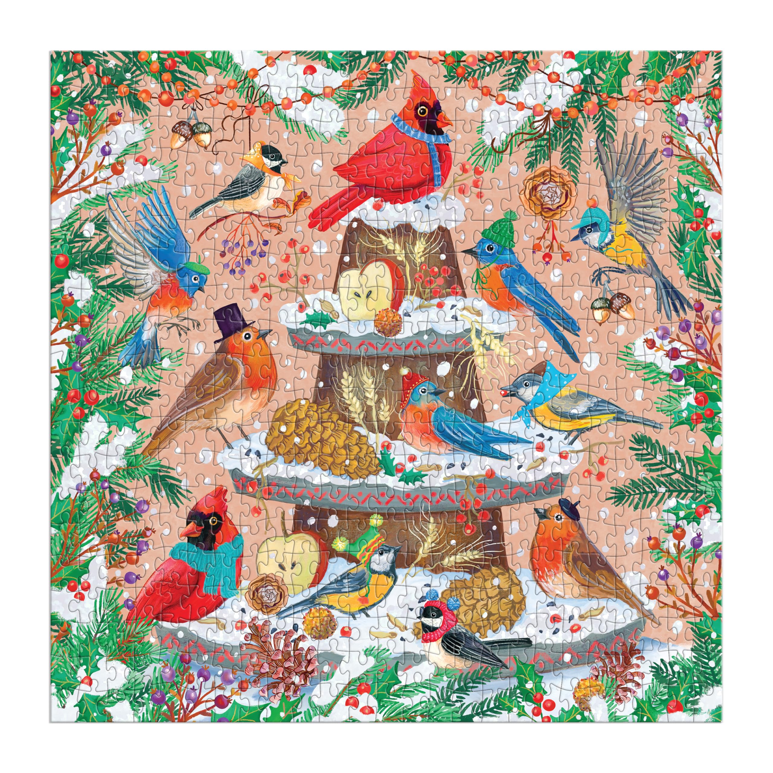 Festive Feathers 500 Piece Foil Puzzle
