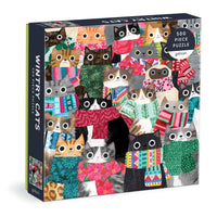 Wintry Cats Jigsaw Puzzle 500 Pieces