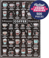 Coffee Lover's Jigsaw Puzzle pour Amateur de café 500 pièces Multicolore