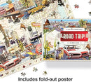 Road Trip!: A 1000-Piece Jigsaw Puzzle, Grey, Black, Green, Brown