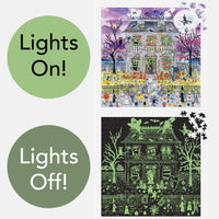 Haunted House 500 Piece Glow in the Dark Puzzle