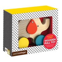 Jumping Jumbo Elephant Wood Pull Toy Petit Collage
