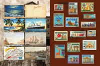 Epic Journeys and Grand Tours Travel Sticker, Color and Activity Book