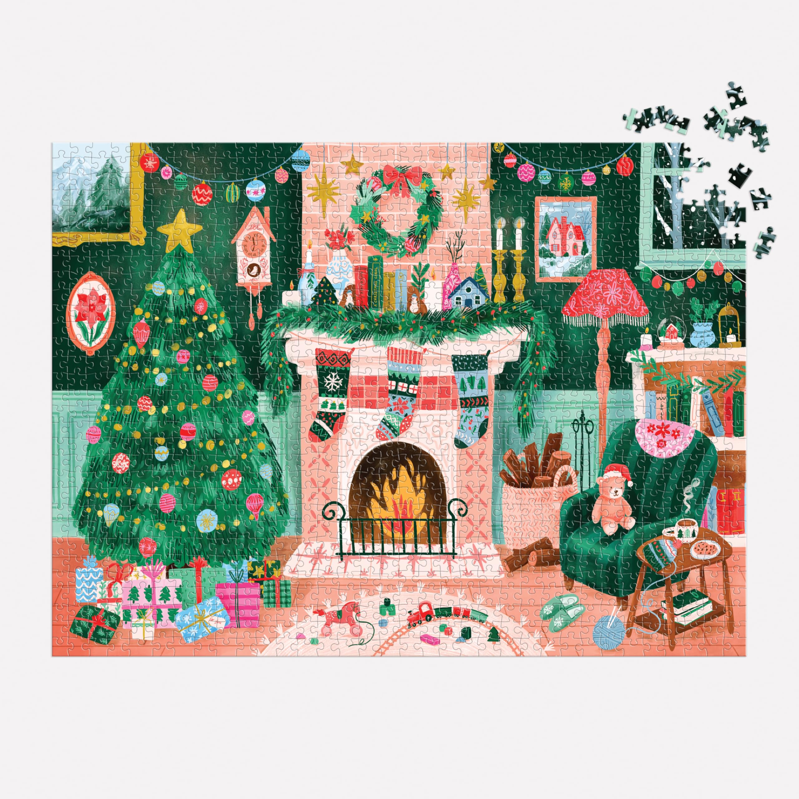 Cozy By The Fireplace – 1000 Piece Jigsaw Puzzle