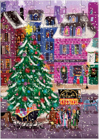 Joy Laforme Christmas Square Greeting Card Puzzle