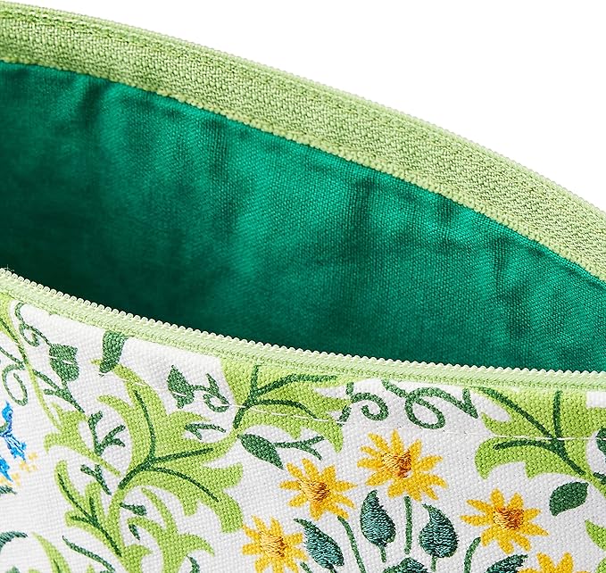 William Morris Celandine Embroidered Pouch