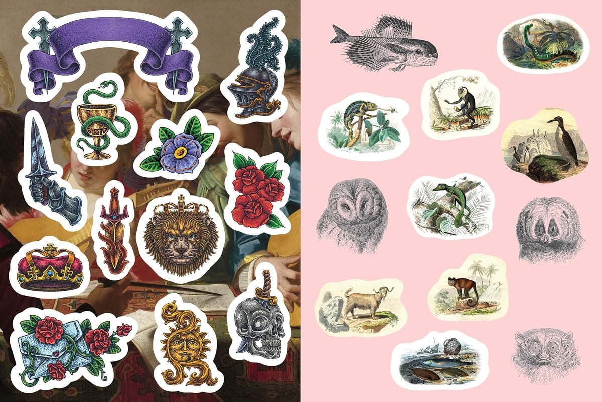 Oddities & Curiosities Sticker, Color & Activity Book: Over 500 Unique Stickers