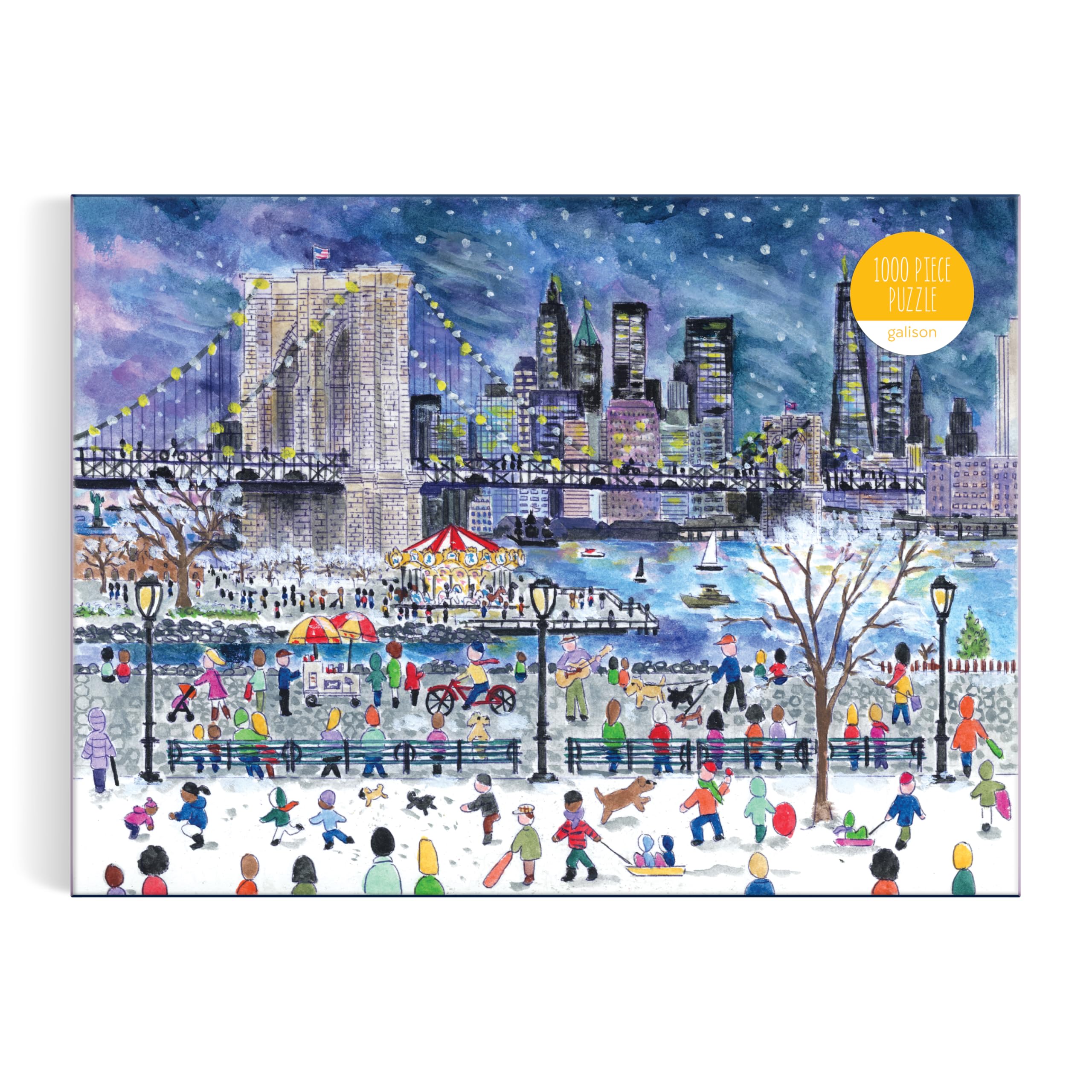 Snowfall Over New York City 1000 Piece Puzzle