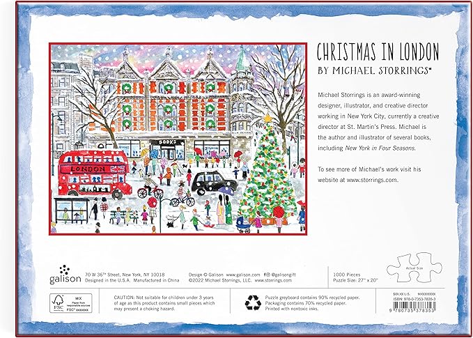 Michael Storrings Christmas In London 1000 Piece Puzzle