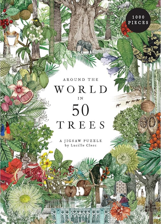 Around the World in 50 Trees Puzzle: 1000 Pieces