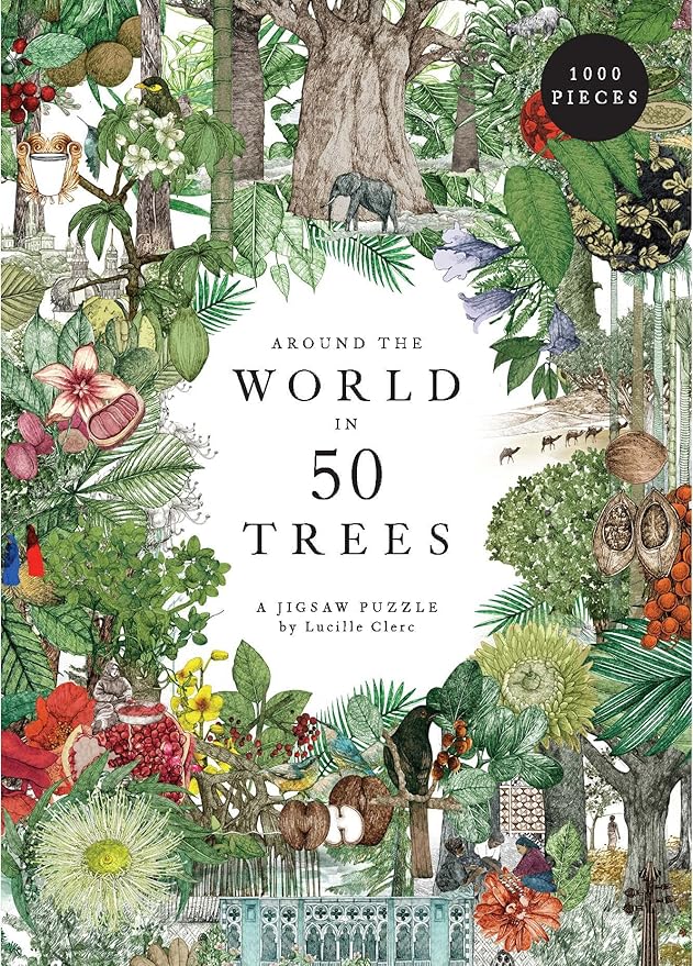 Around the World in 50 Trees Puzzle: 1000 Pieces