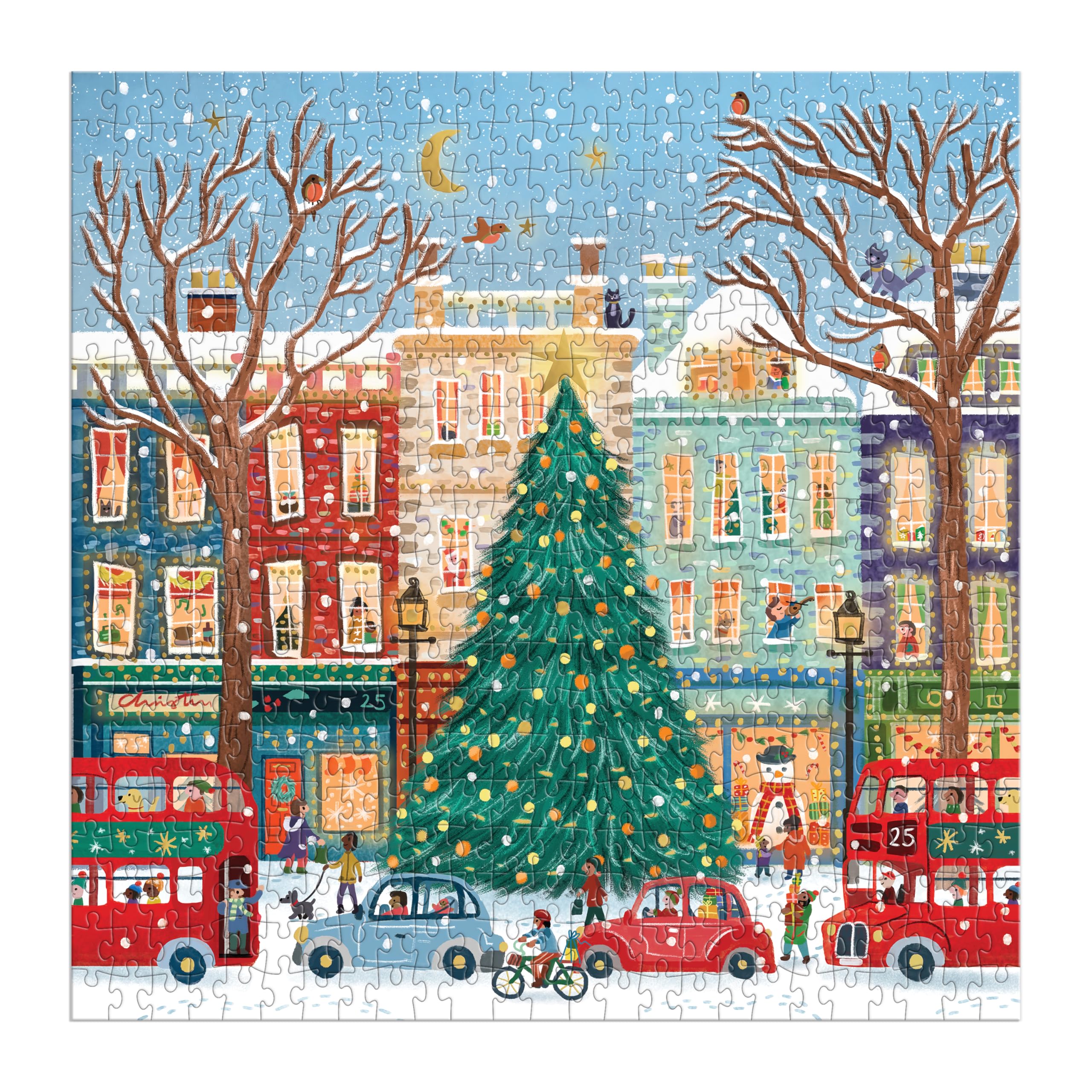 Tinsel City – 500 Piece Foil Jigsaw Puzzle