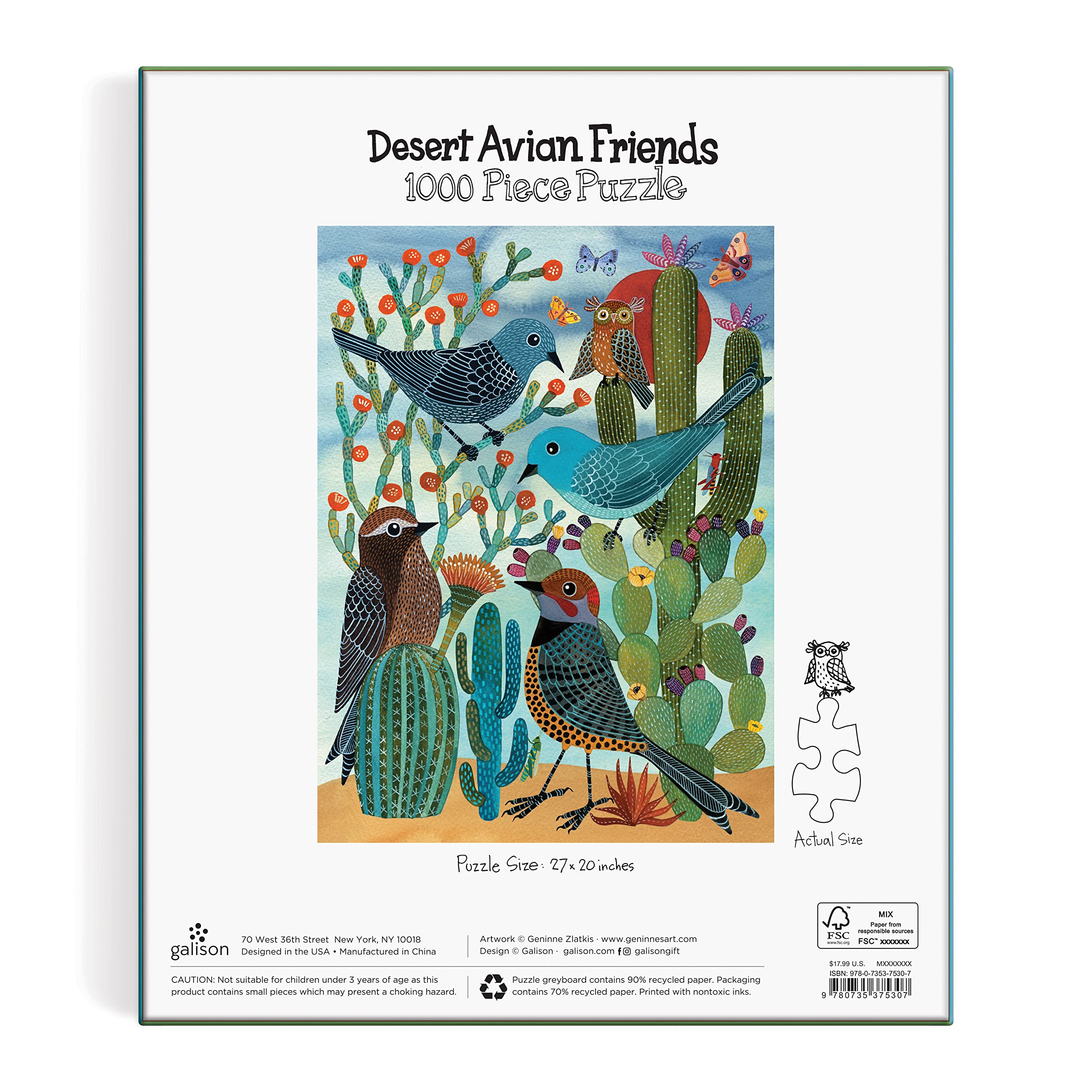 Desert Avian Friends 1000 Piece Puzzle
