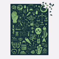 Occult and Curious 1000 Piece Glow in the Dark Puzzle