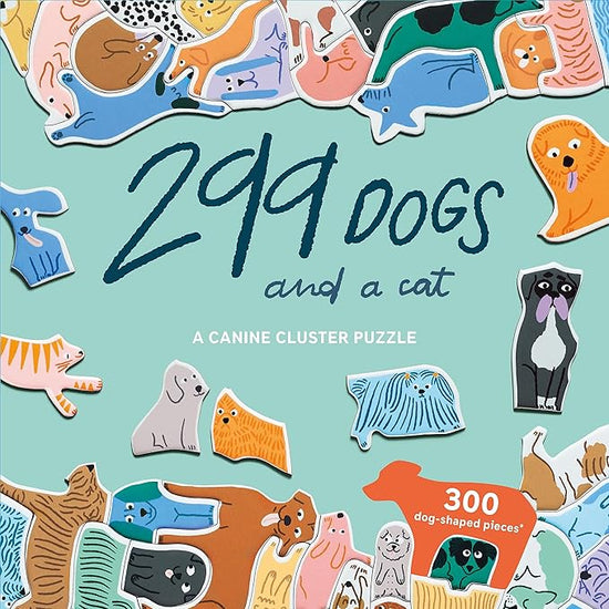 299 Dogs and a Cat: A 300 Piece Canine Cluster Puzzle