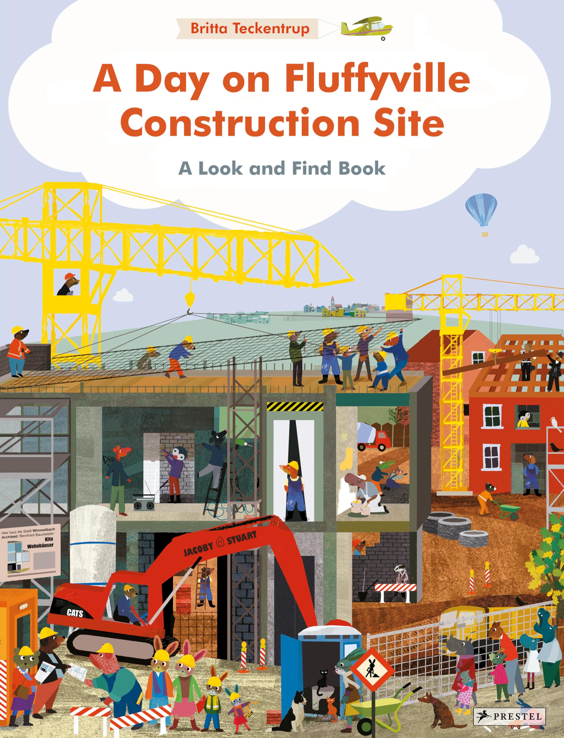 A Day on Fluffyville Construction Site: A Look and Find Book