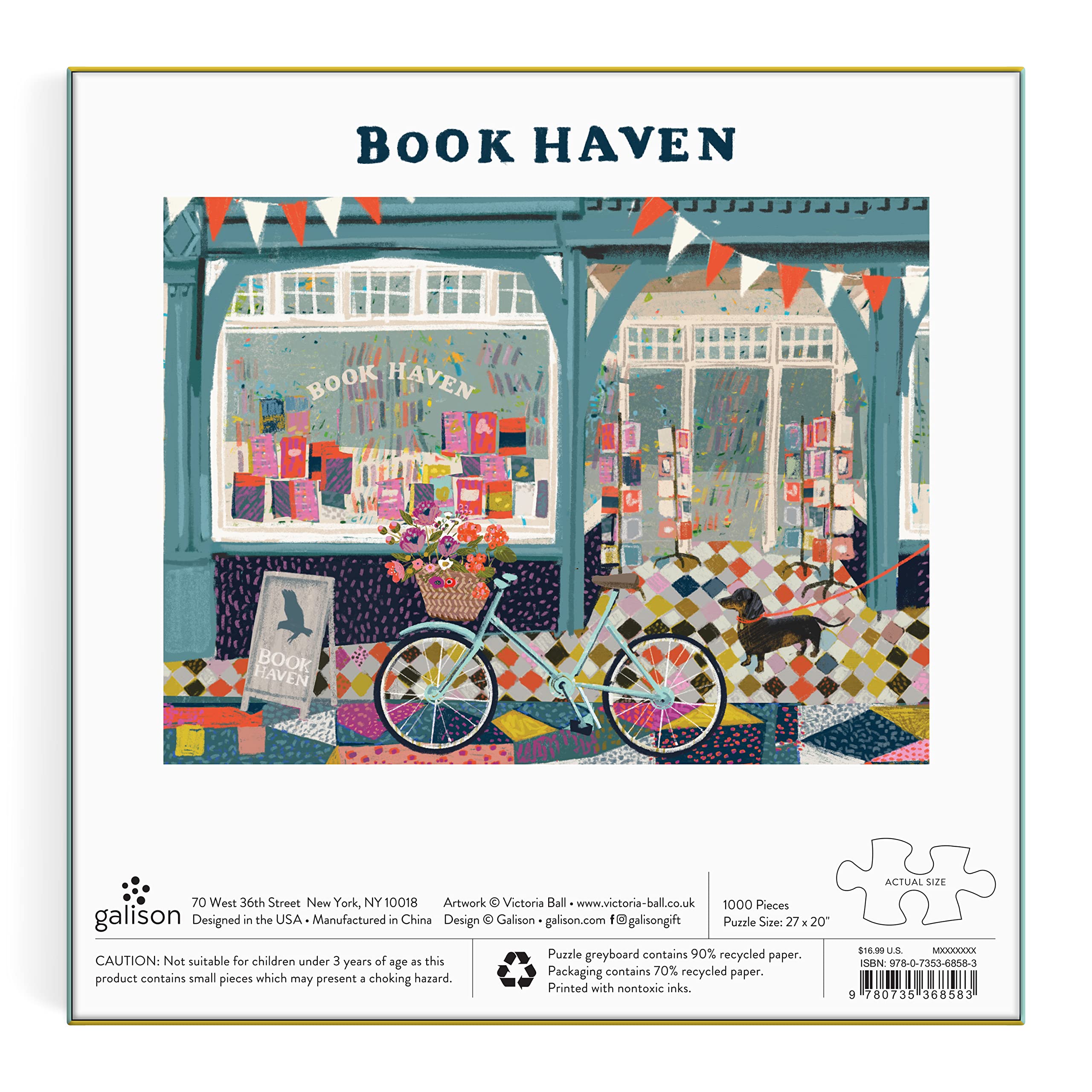 Book Haven 1000 Piece Puzzle in Square Box