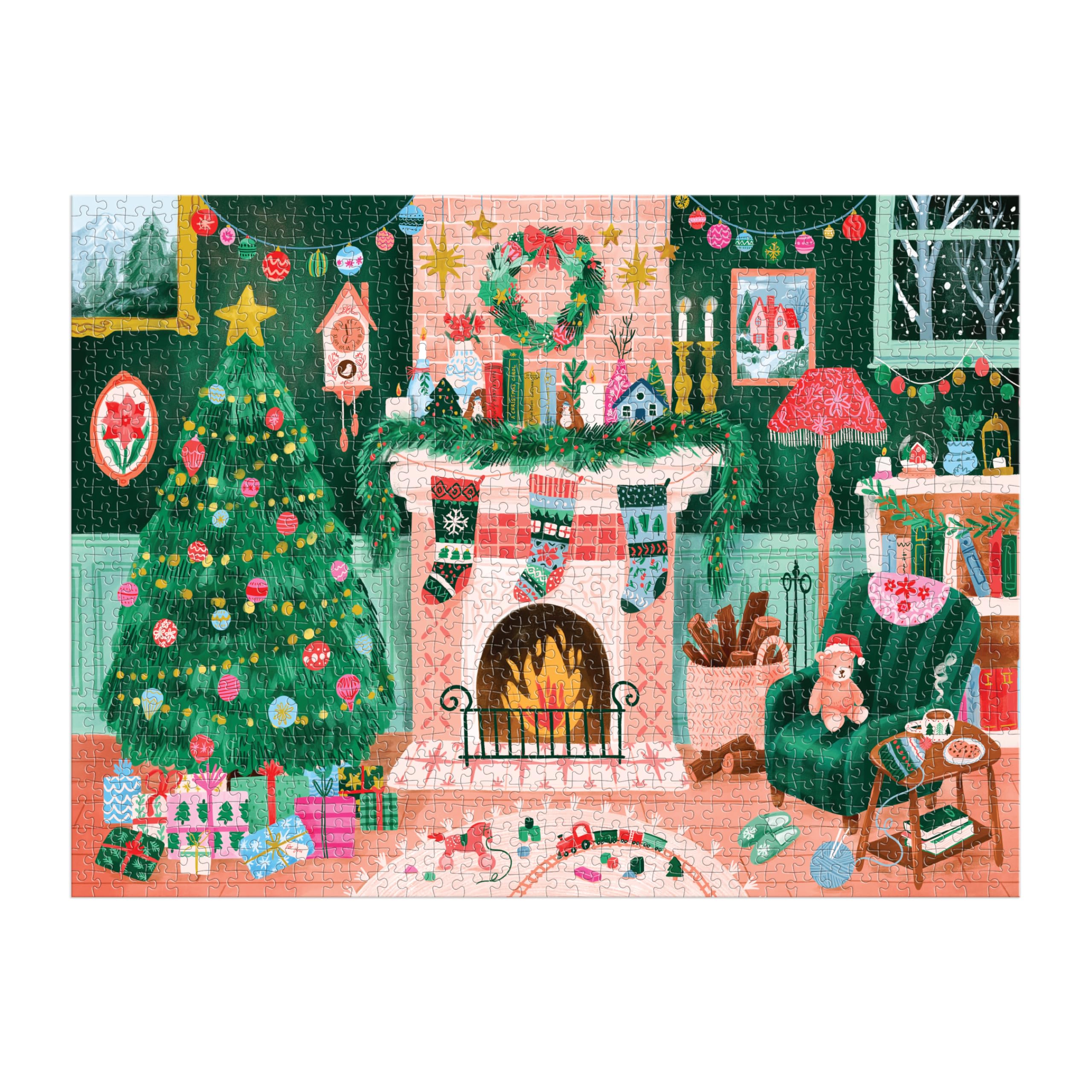 Cozy By The Fireplace – 1000 Piece Jigsaw Puzzle