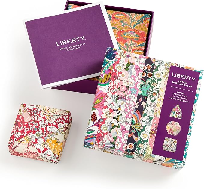 Liberty Floral Origami – Origami Kit Featuring Iconic Liberty Prints and Instructions for Origami Folds