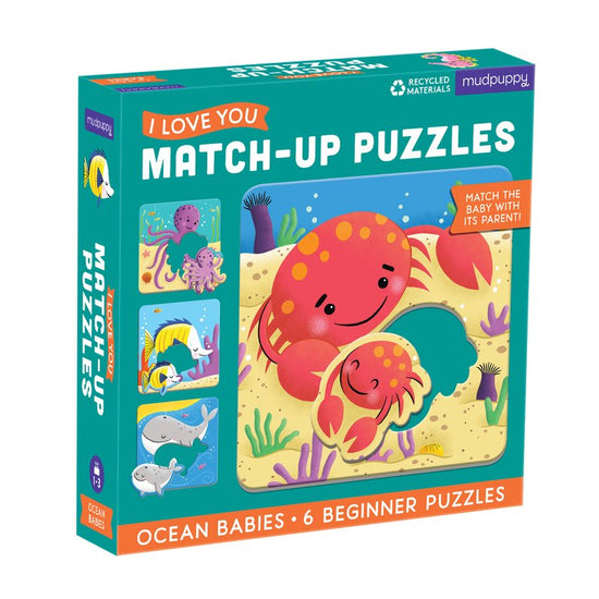 I Love You Match-Up Puzzles Ocean Babies