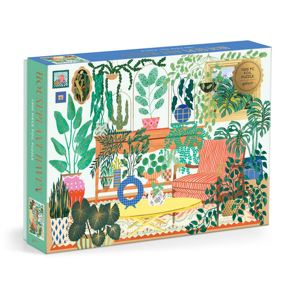 Houseplant Haven 1000 Piece Foil Puzzle