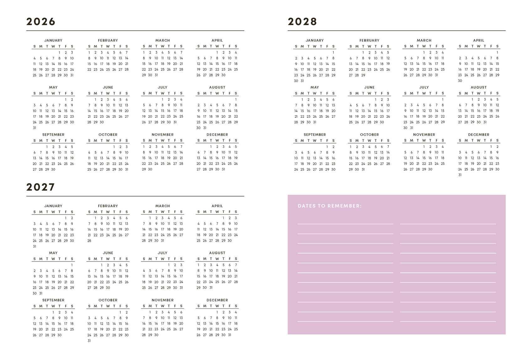 Studio Ghibli My Neighbor Totoro 2027 12-Month Weekly Planner