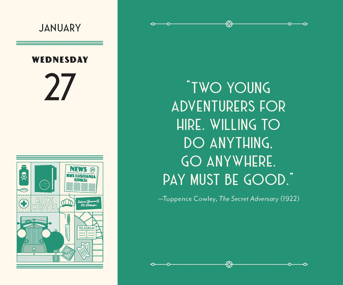 Agatha Christie 2027 Daily Calendar