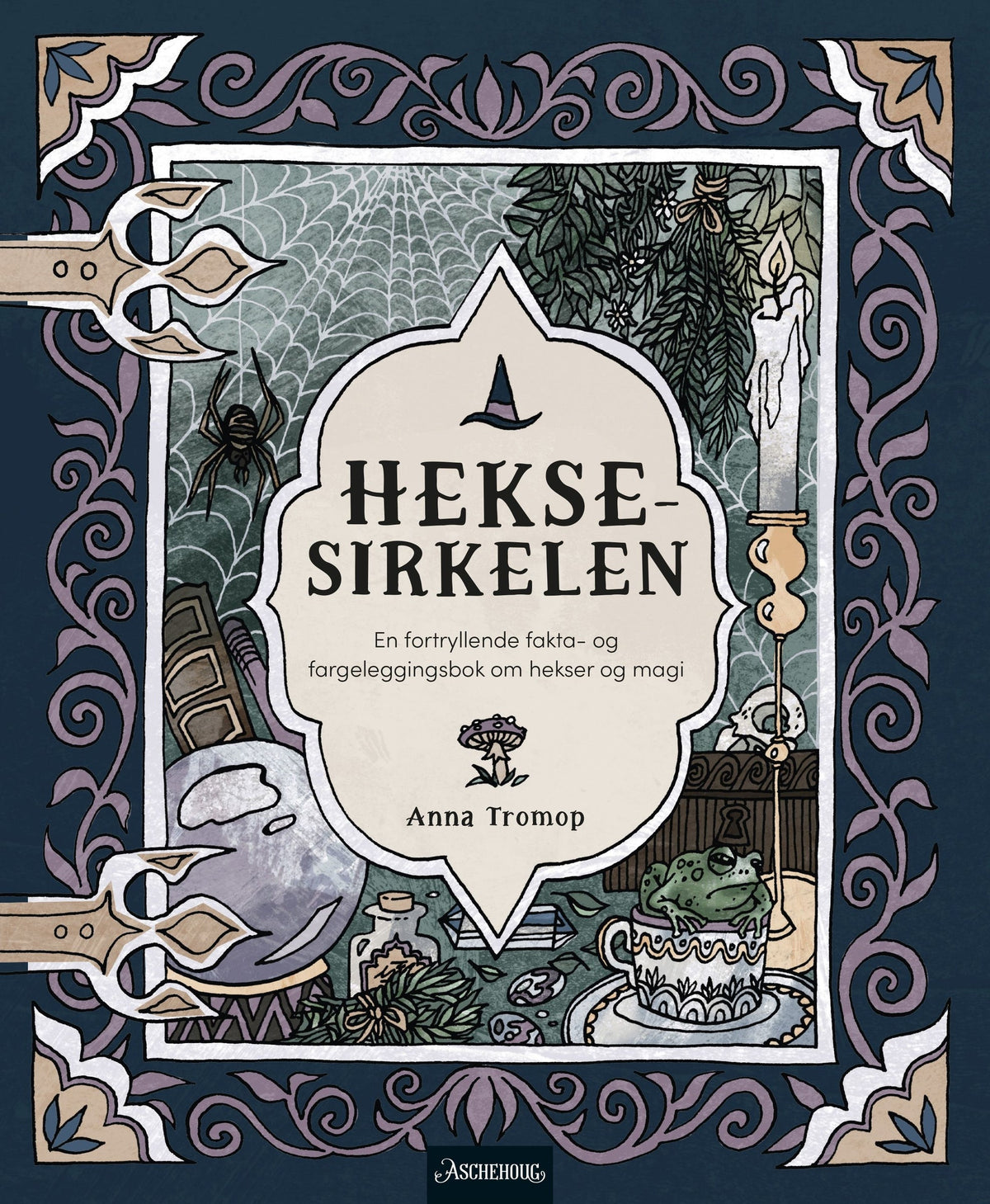 Heksesirkelen - en fortryllende fakta og fargeleggingsbok om hekser og magi