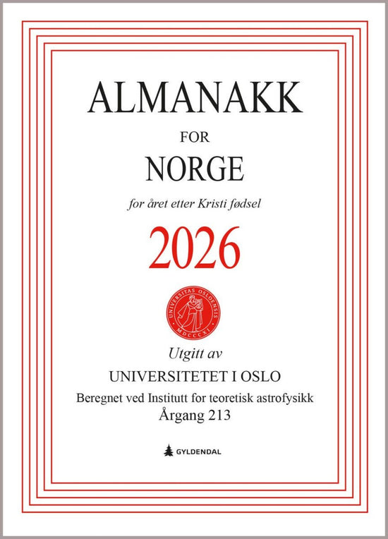 Almanakk for Norge 2026