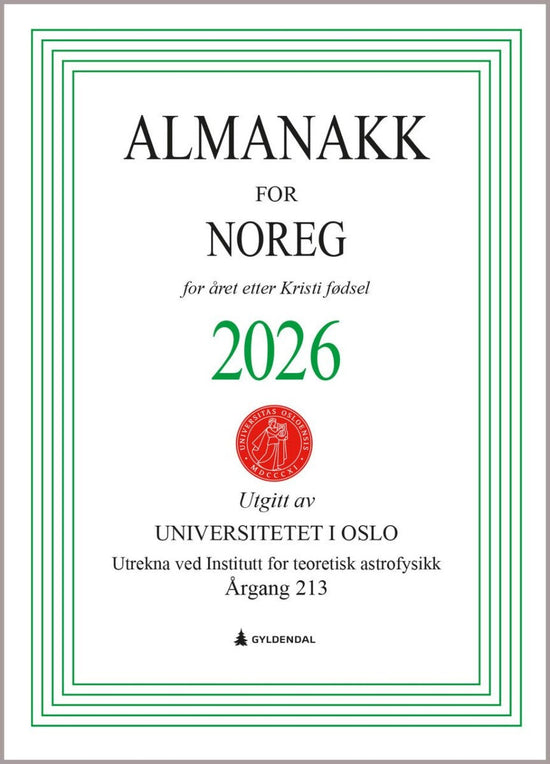 Almanakk for Noreg 2026